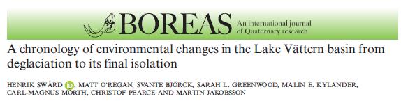 Ecology under lake ice. Ecology Letters 20: 98-111. * Hastie, A., G. Weyhenmeyer et al. 2017. CO 2 evasion from boreal lakes: Revised estimate, drivers of spatial variability, and future projections.