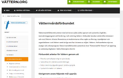 org) blir alltmer den samlade ingången för kunskap om Vättern och vad som händer runt sjön.
