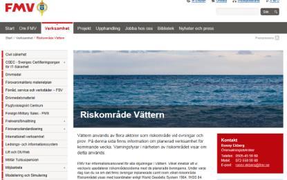 FMV ansvarar för information av planerade skjutningar och avlysning för samtliga riskområden genom att på FMV s hemsida veckovis uppdatera pågående skjutningar.