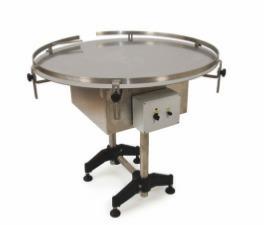 c HONE Y PROCESSING Tappning 70 110775 DANA api rotationsbord - Glasuppsamling I slutet av tapplinjen står ett rotationsbord som samlar upp de fyllda glasen, varifrån de kan packas på önskat sätt.
