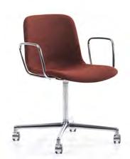 Karmstolen är stapelbar och kopplingsbar karmstol-stol-karmstol.
