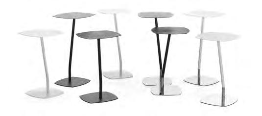 esign nya Sebton 2013 bord Pelare av Ø 25mm stålrör samt bordsskiva av 3 mm stålplåt strukturpulverlackerade i standardfärg.