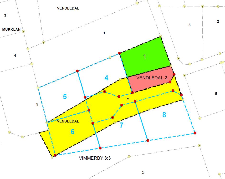 20 (24) En del av kvartersmark för bostäder kommer att övergå till allmän platsmark för lokalgata (figur 1). Figur.