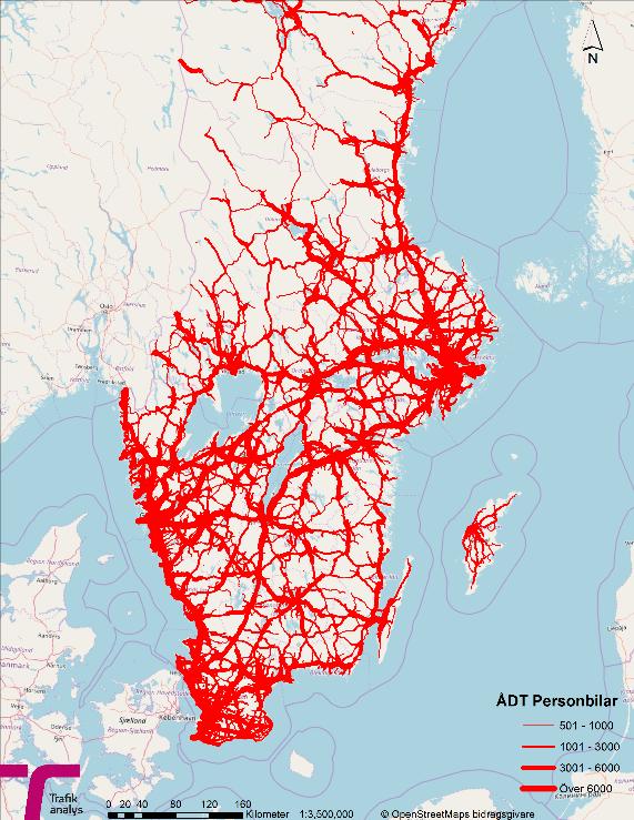 och södra Sverige.