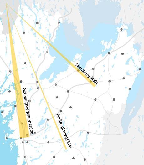 (Statistikdatabasen, Västra Götalandsregionen, SSB & SCB) Relationen och utbytet på arbetsmarknaden är dock viktigt för regionen, inte minst för de angränsande nordvästra delarna.