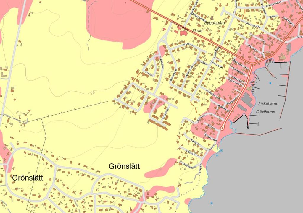 Morän har normalt medelhög genomsläpplighet vilket innebär att området har medelhöga förutsättningar för infiltration. Genomsläpplighet Figur 6 - Genomsläpplighet (SGU, 2017). Observera!