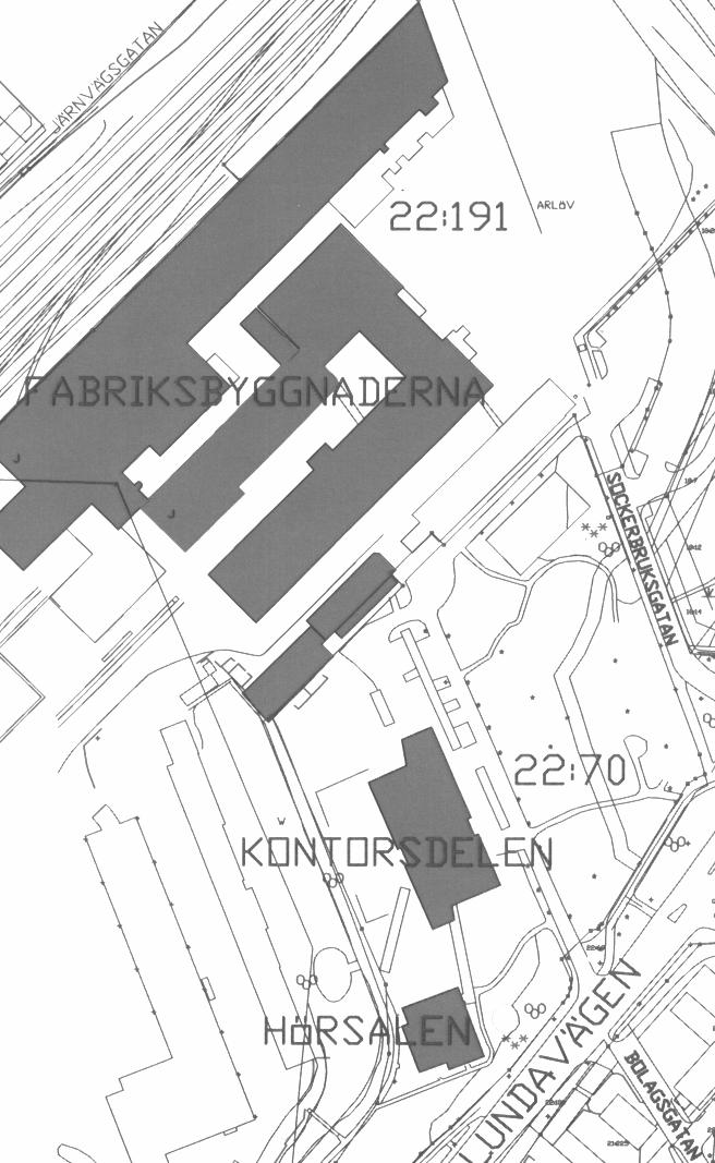 Upprättad 2006-08-23, Antagen 2006-11-20 (KF 103/06), Laga kraft 2006-12-21 Förslag till tilläggsbestämmelser för detaljplanerna 5, 54, 95, 123, 155, 171 och 214, område 1 (Sockerbruksområdet),