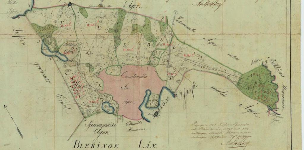 Enskifteskarta 1826.