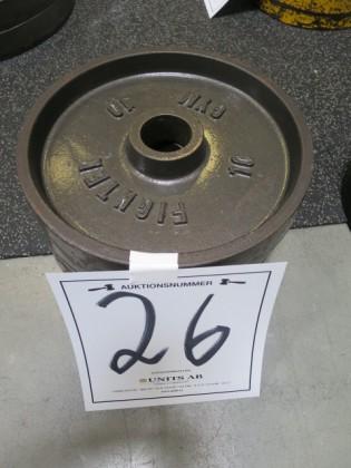 4 x 10kg stålvikter