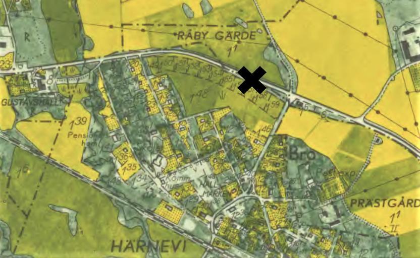 Plats: Exakt plats. Strax SO om dåvarande torpet. Lindängen (mellan Hedersberg och Lindhagaberg).