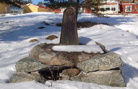 Ursprunglig plats (jfr generalstabskartan 1873 samt vägdelningslängder