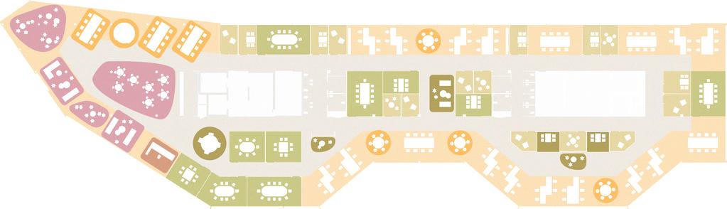 Exempel på planlösning, plan 8-11 Plan 10 Kontorsarea: 1 743 kvm Totalt antal arbetsplatser: 145 Standard arbetsplatser: 93 Touchdown: 52 Totalt antal mötesplatser: 156 möte, 2-4 p: 46 (16 st) EN