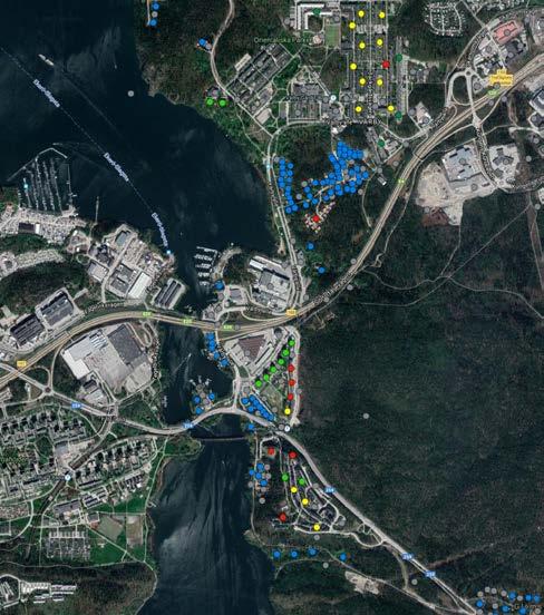 UPPTAGNINGSOMRÅDEN Primära upptagningsområdet Det primära upptagningsområdet kommer att vara inom utvecklingsområdet Vårby Bryggor där det kommer produceras 1500-2000 bostadslägenheter med mellan