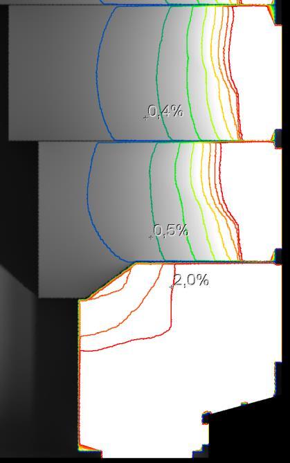 Dagsljusfaktor (%) Sida 10 (34) 3.2. Dagsljusfaktor Hus A1 3.2.1. Hus A1 plan 0 2 1,8 1,6 1,4 1,2 1 0,8 0,6 0,4 0,2 0-31% Hus A1 plan 0-62% -56% A1-0.1 A1-0.2 A1-0.