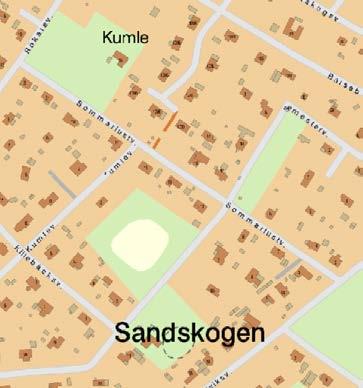 PLANBESKRIVNING SAMRÅDSHANDLING 8 (11) 2017-05-22 ytterligare en grön målpunkt direkt söder om aktuellt planområde, som är både större och mer välvårdad.