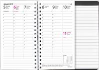 Byggkalender/Byggdagbok Byggkalender Spiralbunden kalender med blå eller svart plastpärm.