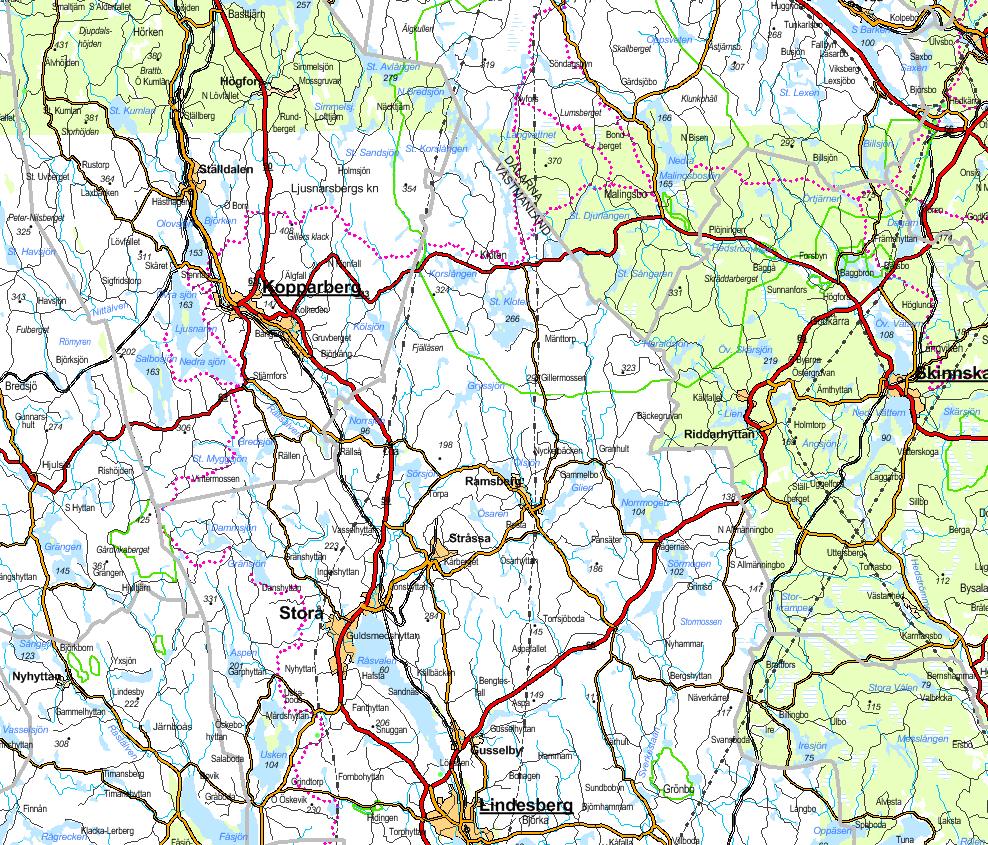 Grängesberg 2 Gymnasiependling till Lindesberg våren 201