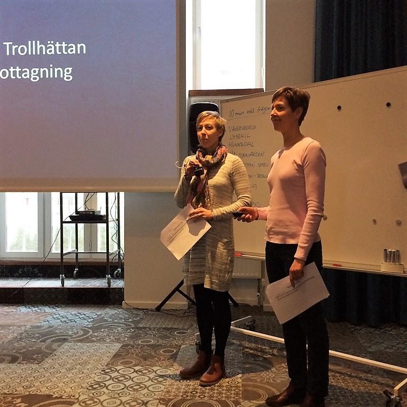 Verksamheternas presentationer Efter den gemensamma lunchen var det dags för alla verksamheter att presentera det arbete de påbörjat under projektets gång.