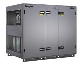Allmänt Luftbehandlingsaggregat SILVER C RX/PX/CX är komplett med direktdrivna till- och frånluftsfläktar, till- och frånluftsfilter samt värme växlare.