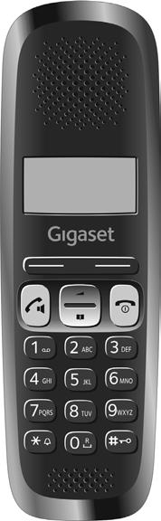 1 Gigaset A150/A250 Kortfattad översikt handenhet 1 Batteriernas laddningsstatus = e V U (tomt till fullt) = blinkar: batterierna nästan urladdade e V U blinkar: laddningsförlopp 2 Displayknappar 3