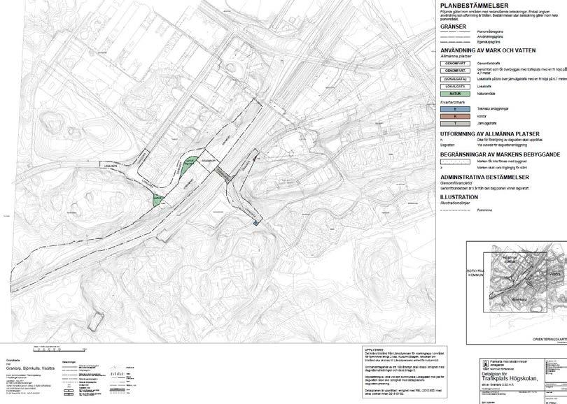 5 (7) Figur över plankartan Dagvatten Damm som omhändertar dagvatten från delar av kommunens och Trafikverkets anläggningar placeras i lågpunkt inom Trafikverkets vägområde.