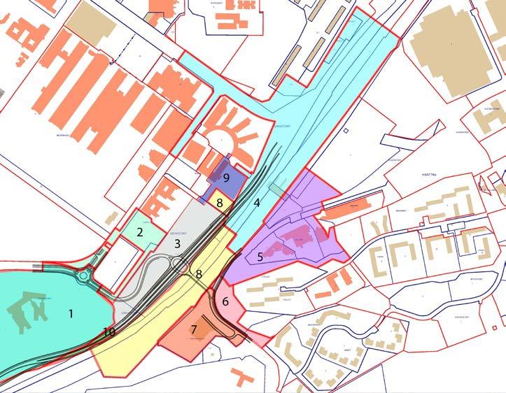 KS 2015-1707 7 (34) väv som binder ihop de olika delarna och överbrygger barriärerna i området. Det bör vara enkelt att cykla, gå och åka kollektivt i Flemingsberg.
