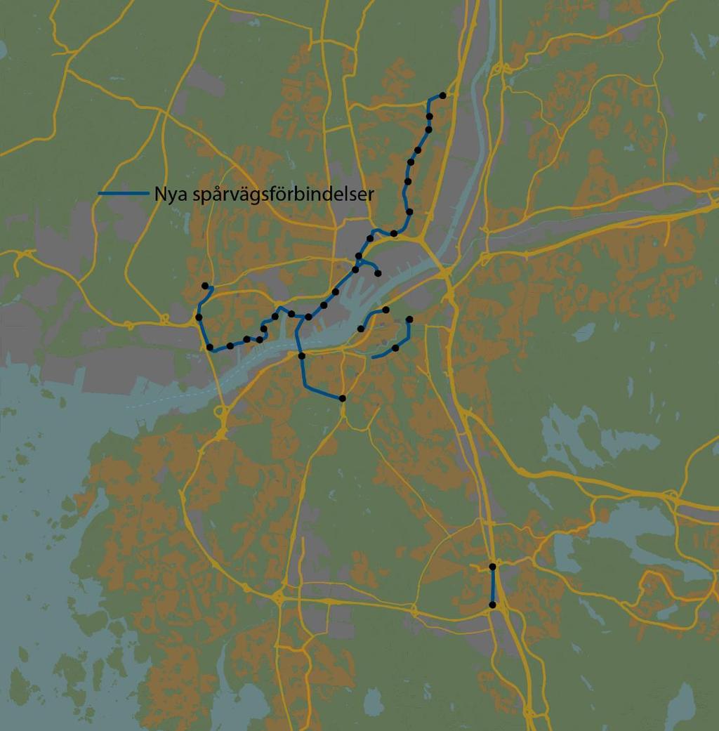 1 Spårvägsutbyggnad i Göteborg och Mölndal 2 1 4 3 5 6 1 7 Figur 1 sbedömda spårvägsutbyggnader Översiktliga kostnadsbedömningar har gjort på