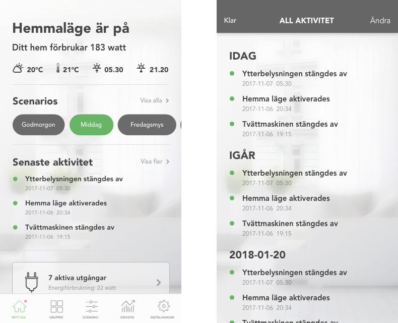 Användarmanual för applikation Appen används för att styra och kontrollera din Compare-IT anläggning.