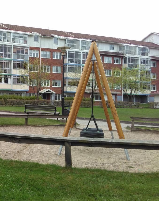 Innergårdar och lekplatser Innergårdarna vid Kristineberg och Alfredsberg skärmas av på grund av de nya gårdshusen, vilket kan medföra att det inte längre upplevs lika inbjudande att använda alla