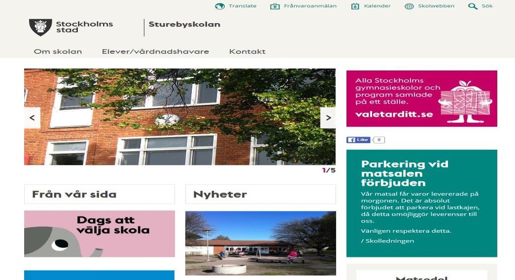 Frånvaroanmälan Skolans hemsida Skolwebben blir Skolportalen ny adress till frånvaroanmälan