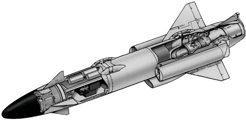 Sida 18 Flik 1 Handbok Flygengelska ASRAAM Advanced Short Range Air-to-Air Missile With its high manoeuvrability, the ASRAAM is an advanced air combat missile with a considerable capacity to engage