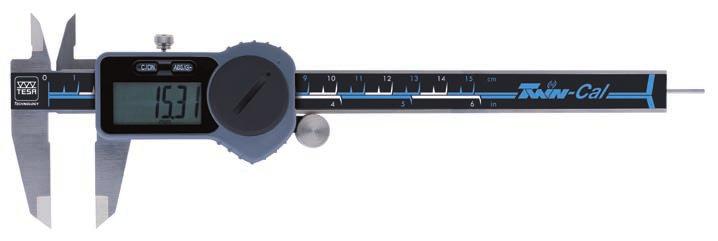 TECHNOLOGY 79 119 00530094 00530319 TESA TWIN-CAL SKJUTMÅTT Med integrerad dataanslutning och stor display för tydlig avläsning
