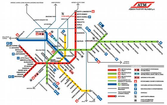 Hur hittar jag till Giuseppe Meazza? TRANSFER Arenan ligger ca 5 km från centrala Milano och kan lätt nås med tunnelbana (Metro) och spårvagn. Metro: Linje 1 med rikting mot Molino Dorino.
