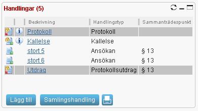 6.7 Lathund Registrera protokoll och protokollsutdrag Innan sammanträdet kan avslutas ska protokoll och protokollsutdrag registreras. 1.