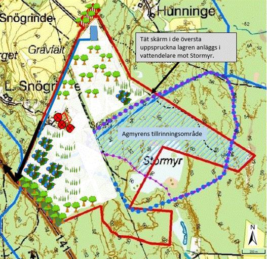 Figur 3: Schematisk illustration av området efter