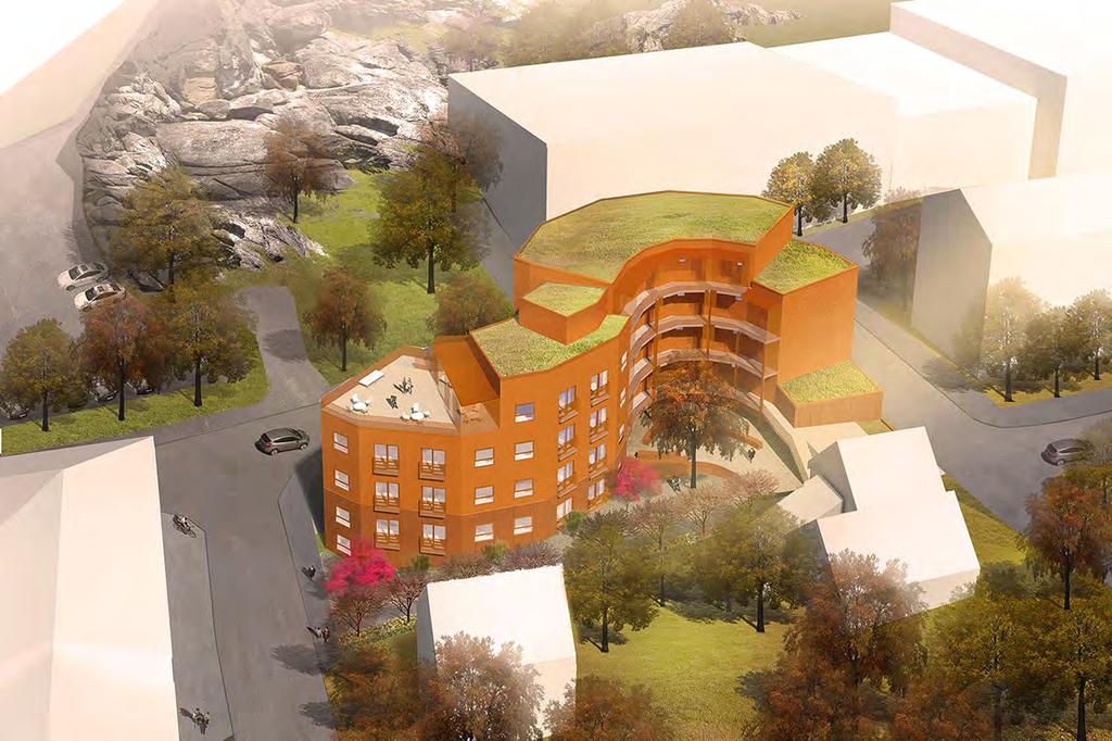 Designteamet utlovar i förslaget att energiförbrukningen ska uppfylla kraven för lågenergihus.