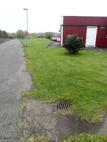 spillvattenledningen (S600) i öst mellan +6 och +7 och dagvattenledningen (D225) mellan +7 och +8 och för dagvattenhuvudledningen (D1400) mellan +3 och +5.