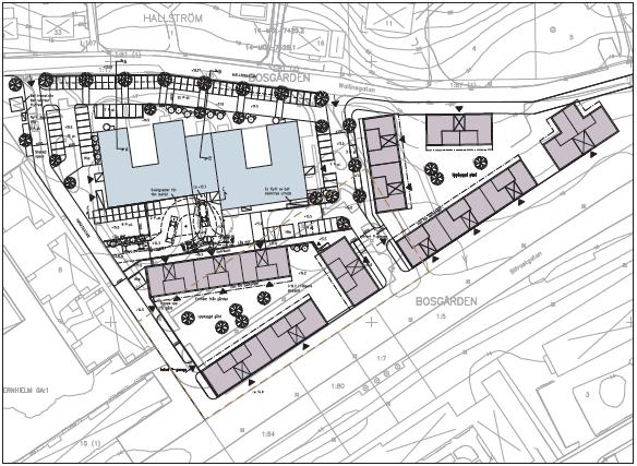12 (22) 4 FRAMTIDA FÖRHÅLLANDEN Inom området planeras en nybyggnation av bostäder samt en utveckling av de befintliga byggnaderna och tillhörande markytor.