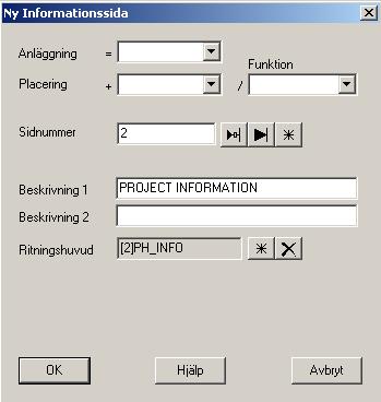 32 4.3 Elwin användarehandbok Ny informationssida En informationssida kan skapas på följande sätt.