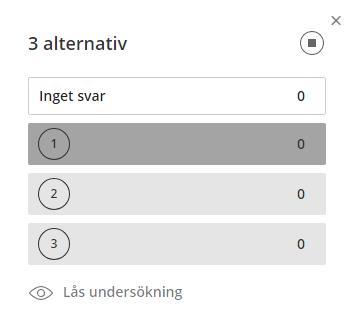 muntligt eller genom att dela ett dokument. Välj antalet alternativ och klicka därefter på Skapa.