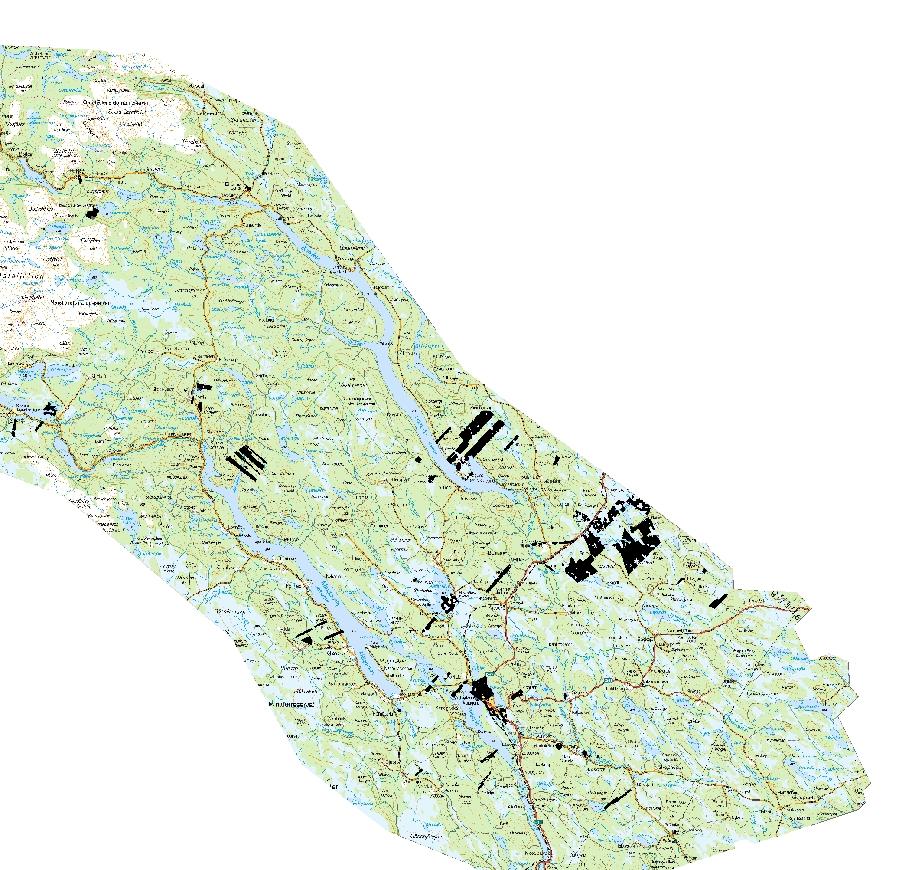 Appendix 1 På följande sidor visas zondelningen som gjordes i planeringsprocessens andra steg; identifiering av mål och intressen. Fig.