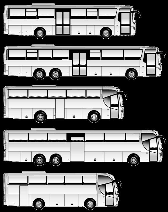 6 (9) Helautomatiserad 8-växlad Scania Opticruise, Scania Retarder som tillval Scania OmniExpress mycket anpassningsbar linje- och turistbuss 3.20 3.20 3.40 3.40 3.60 3.