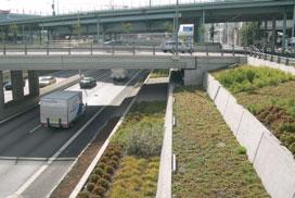 TRAFIKANLÄGGNINGENS KVALITETER OCH BRISTER Vegetationsbehandling Referensgruppens bedömning är att terrasserna kommer att bli ett skötselbekymmer, med skräpansamlingar och intorkad växtlighet.