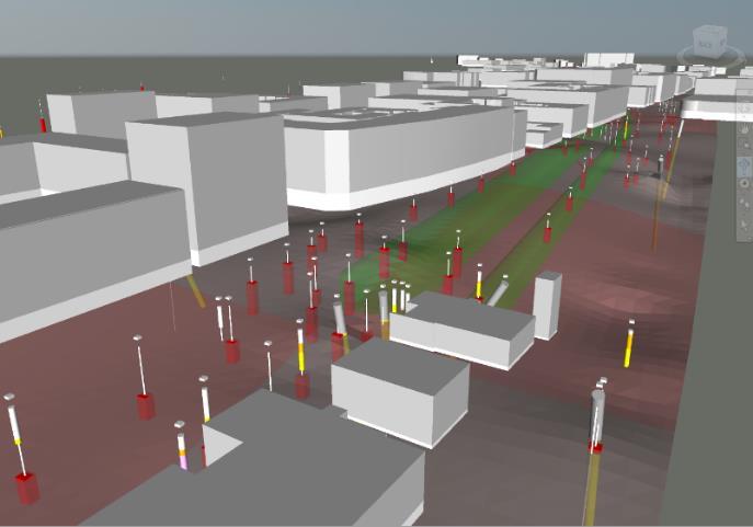 I projektet nyttjades geofysik (seismik, resistivitet och markradar) som ett viktigt modelleringsunderlag. Bergtäckning och svaghetszoner i berget utgör stora utmaningar för projektet. Figur 3.