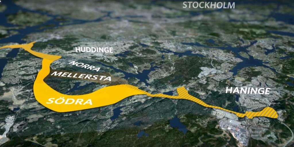 3.8.5 TVÄRFÖRBINDELSE SÖDERTÖRN Delar av GeoBIMkonceptet som använts GeoBIM-databas Modellering Visualisering The Cloud X X X Skede Projekteringsskede Kostnad (i uppdrag) Proof of concept 100