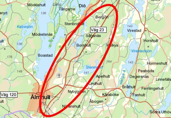 3.8.7 VÄG 23 Delar av GeoBIMkonceptet som använts GeoBIM-databas Modellering Visualisering The Cloud X X X X Skede Projekteringsskede Kostnad (i uppdrag) 60 Beställare Trafikverket Om uppdraget Ett