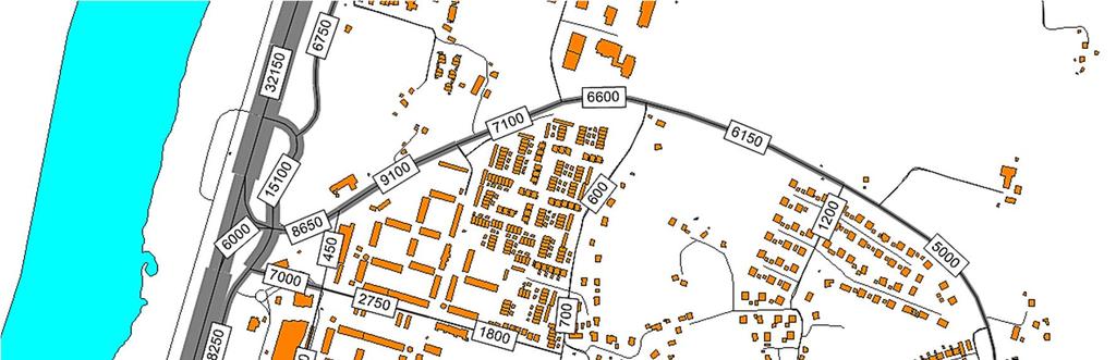 Resultat Trafikflöde Nödinge I detta avsnitt redovisas fördelningen av den beräknade trafikefterfrågan i trafikmodellen.