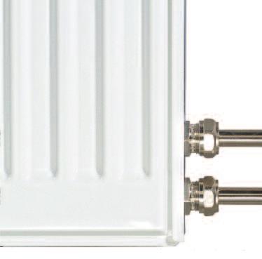 Integra 40 har integrerad ventil och är mer estetiskt tilltalande än radiatorer med externt koppel.