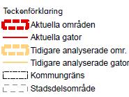 Det är viktigt att betona att rapporten innehåller beräknade bullernivåer och att det verkliga utfallet inte kan bekräftas förrän nya de nya sgränserna börjat gälla och er mätts på nytt. Tabell 1.