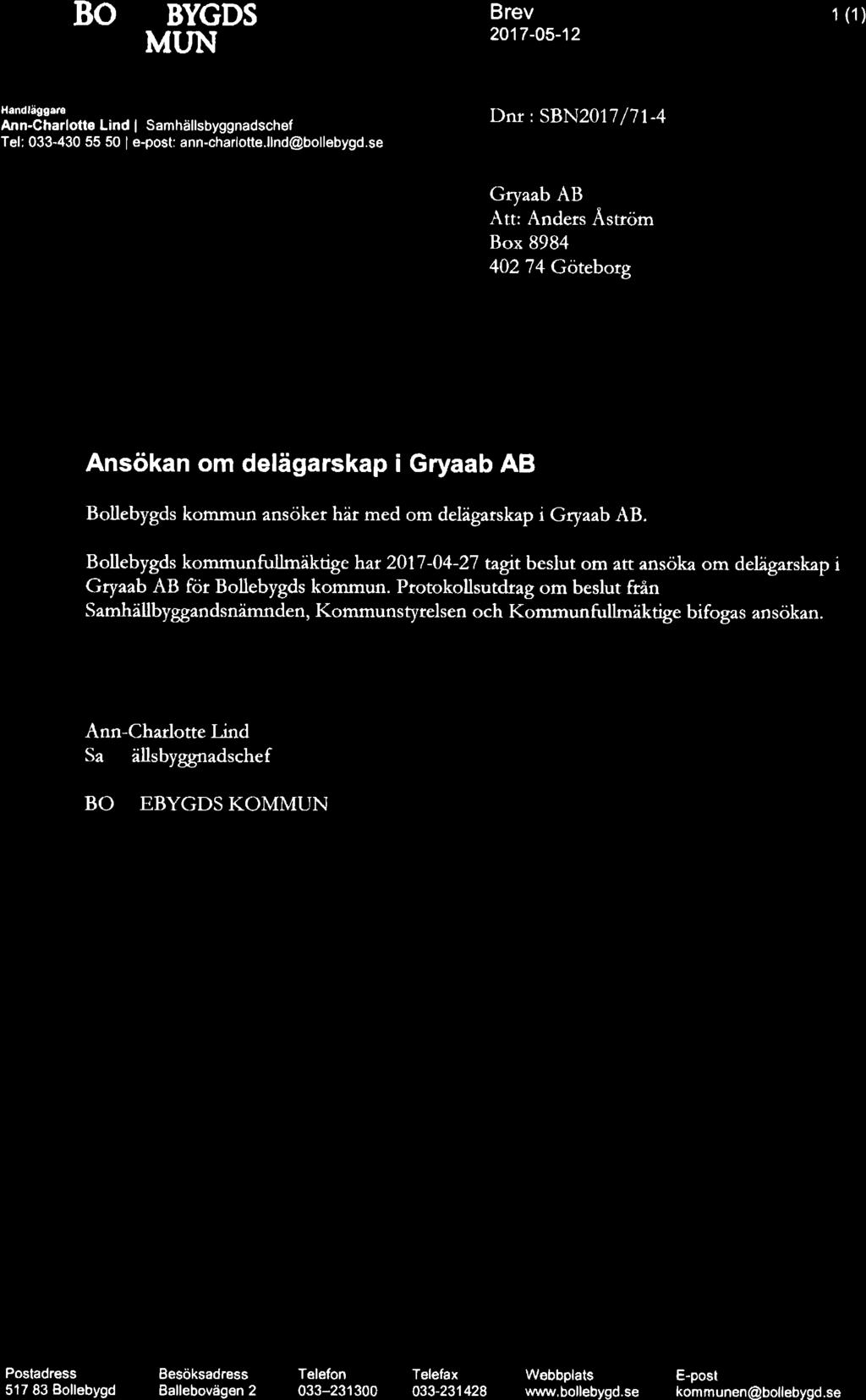 Sida 14 av 39 Gryaab 170922 Handlinga punkt